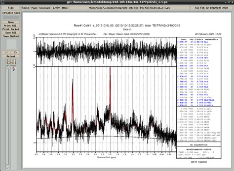 LC Model Spectroscopy Software 的图像结果