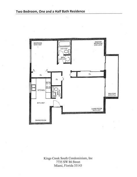 Two Bedroom One And A Half Bath Floor Plans | Viewfloor.co