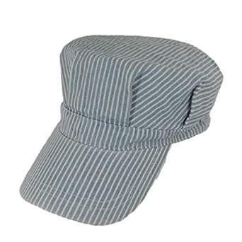 Toddler Size Adjustable Train Engineer Hat Blue White : Amazon.in ...