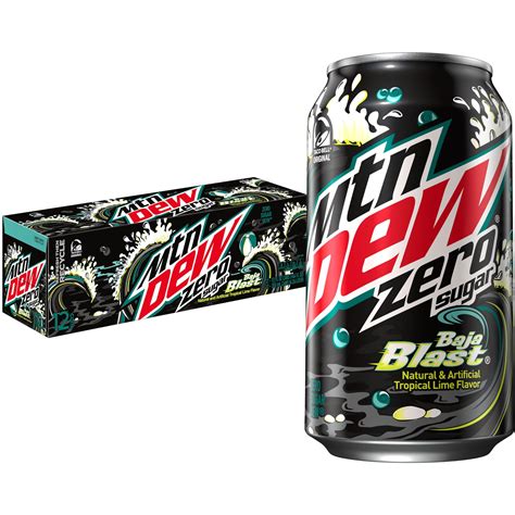 Mountain Dew Baja Blast Zero Sugar 12Oz 12Pk Packaging May Vary ...