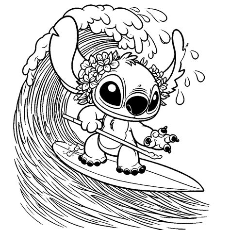 87 Stitch para colorear Gratis para imprimir o descargar