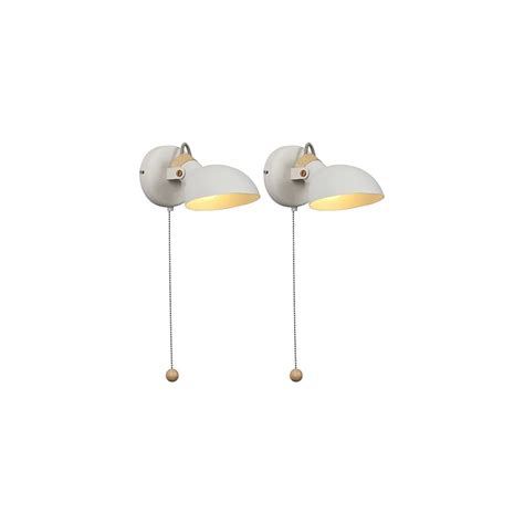 Buy Aisilan White Wall Sconces Set of Two,E12 Bulb Adjustable Angle ...