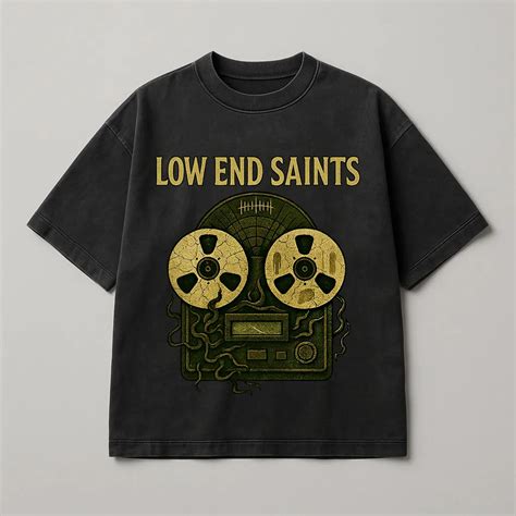 Low End Saints Tape Premium Oversized Music T-shirt in India | Mashevor