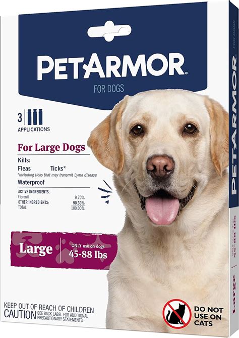 Tratamiento repelente para perros de 45 a 88 libras PetArmor Flea ...