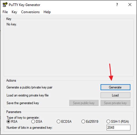 Image result for Putty Generate SSH Key