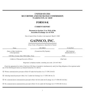 Fillable Online gainsco pdf form Fax Email Print - pdfFiller