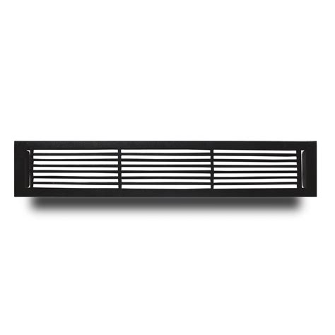 4"x30" Caststo Cast Aluminum Floor Air Return Grille | Overall 6"x32 ...