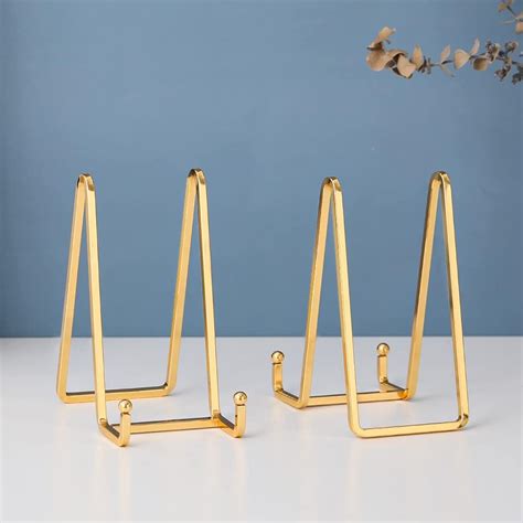 Buy Plate Holder Easel Display Stand - 6 inch Metal Plate Stands for ...