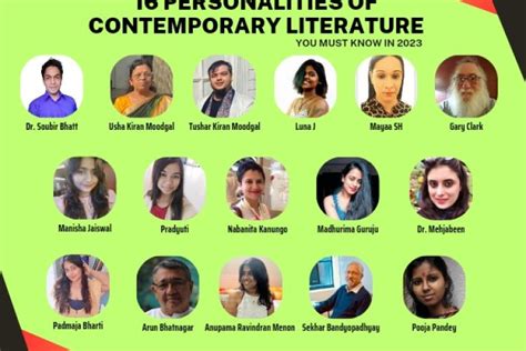 16 Personalities Of Contemporary Literature You Must Know In 2023 - The ...