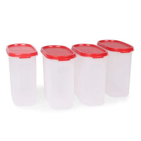 Buy Tupperware Plastic Storage Container- 1.7 liters, 4 pieces ...