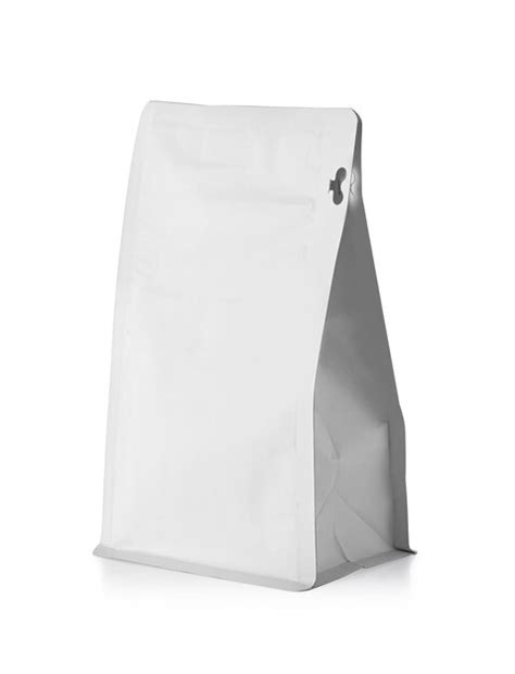 White blank foil food snack sachet bag packaging with clipping path ...