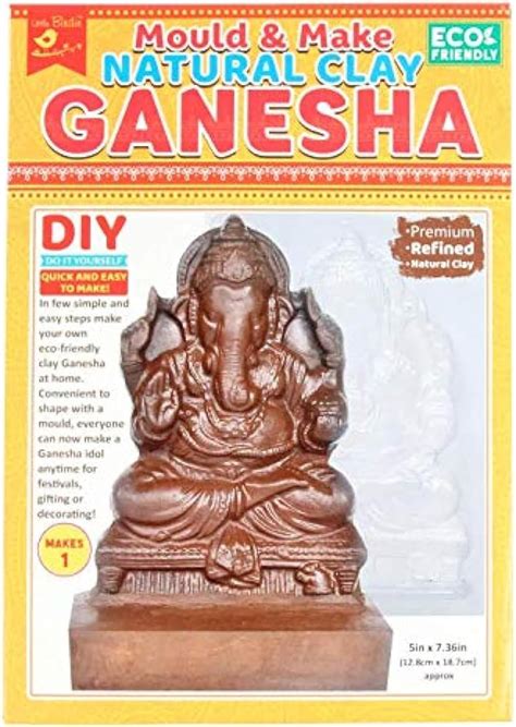 Buy Itsy Bitsy- Natural Clay Ganesha Idol | Mould and Make | DIY Kit ...