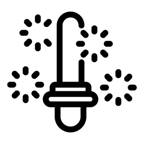 Fireworks rocket launching up with sparkles icon | Premium Vector