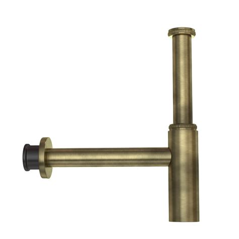 BOTTLE TRAP WITH 12 & 7.5 INCH PIPE - JAQUAR FAUCETS - ( ANTIQUE BRONZ ...