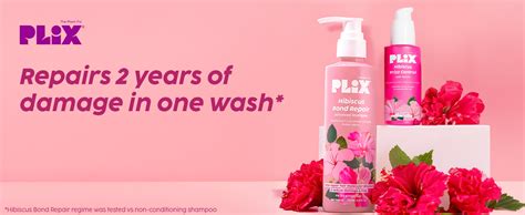 Buy PLIX - THE PLANT FIX Hibiscus Frizz Control Hair Serum 50ml + Bond ...