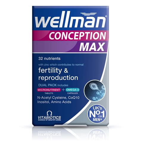 Wellman® Conception Max Tablets For Men | By Vitabiotics