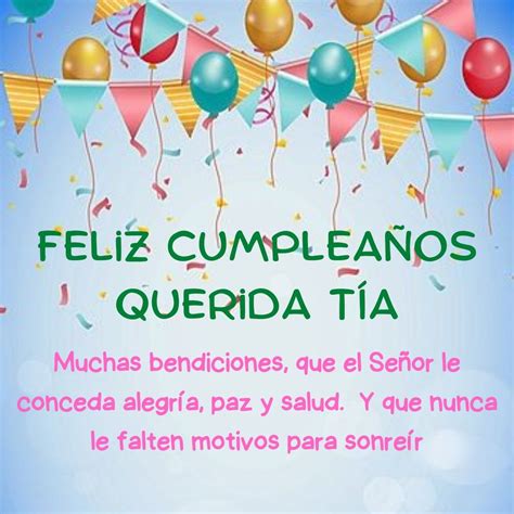 Feliz Cumpleaños Querida Tía