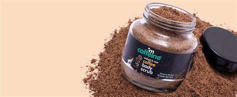 mCaffeine Exfoliating Coffee Body Scrub Powder Jar for Tan Removal&Soft ...