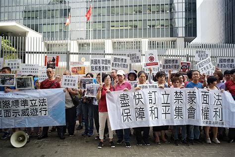 香港民间团体请愿呼吁禁止蒙面游行|组图 -新闻频道-和讯网