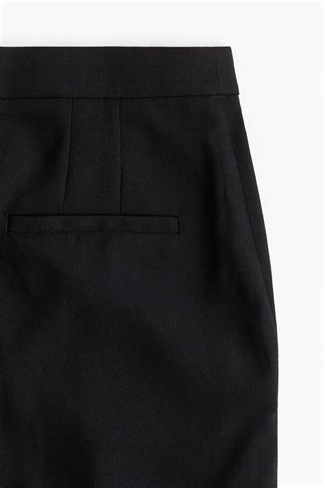 Crease-leg trousers - Black - Ladies | H&M IN