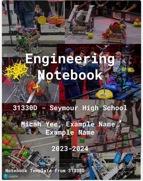Image result for VEX Robotics Engineering Notebook Examples