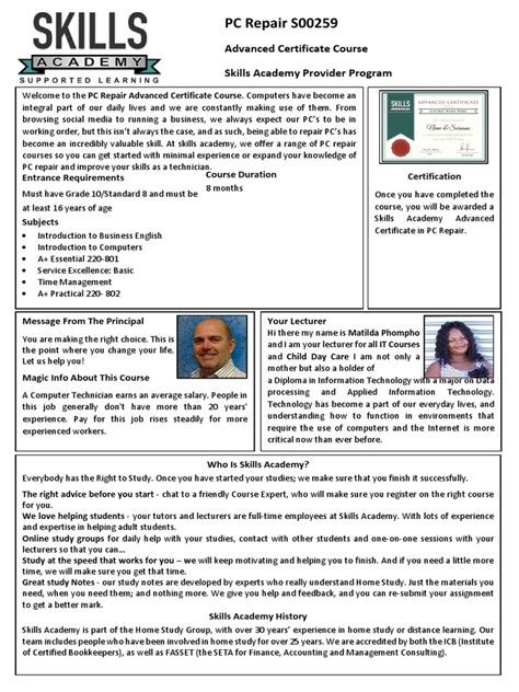 Image result for Computer Repair Course PDF