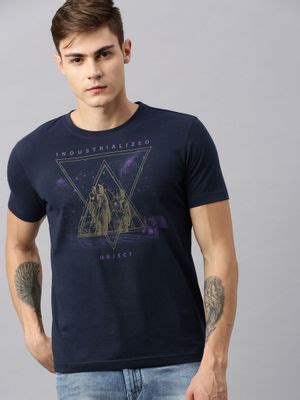 Buy Huetrap Mens Round Neck Short Sleeve Eco Graphic T-Shirt Online
