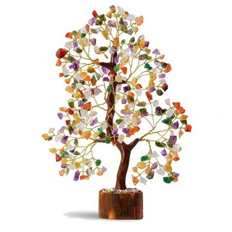 Gemstone Tree - Seven Chakra Crystal Tree with 300 Beads Harmonize and ...
