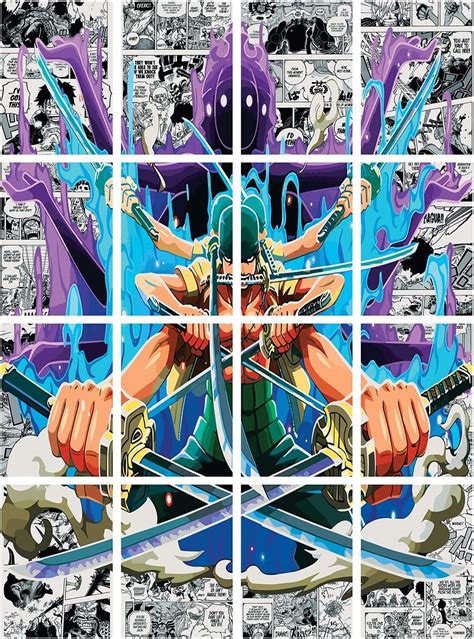 Zoro Poster One Piece Poster - One Piece Stickers - Zoro Roronoa Anime ...