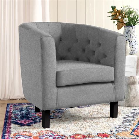 Barrel Chair: 28.5'' Wide Tufted Barrel Chair – Studio GKW