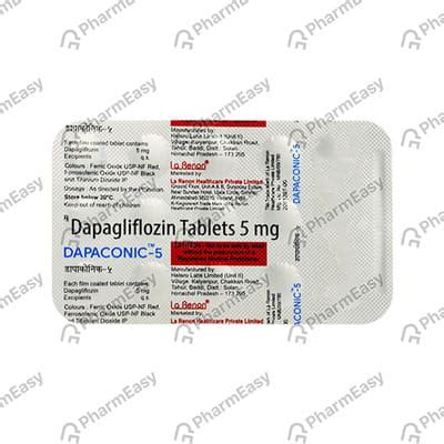 Dapaconic 5 MG Tablet (15): Uses, Side Effects, Price & Dosage | PharmEasy