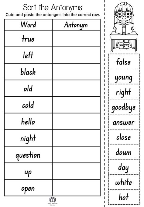 Antonyms Worksheets