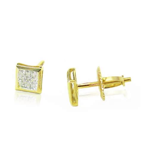10K イエローゴールド ダイヤモンドピアス | Brilliant Goldjewelz