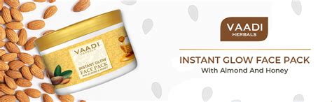 Vaadi Herbals Instant Glow Face Pack, Almond and Honey, 600g : Amazon ...