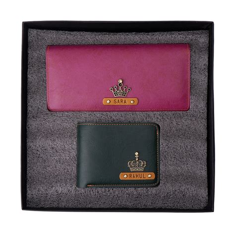 Customized Couple Wallet Set - Couple Purse Set – The Junket