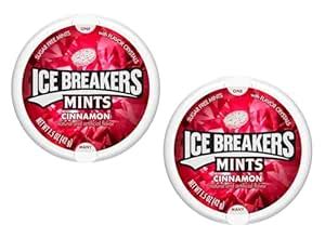 Ice Breakers Mints 2 Pieces Cinnamon 42 G,Sugar Free Mints With Flavor ...