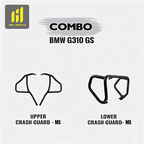 MH MOTO BMW G310GS UPPER LOWER CRASH GUARD – AH Helmets