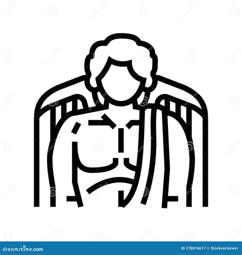 Eros Greek God Ancient Line Icon Vector Illustration Stock Vector ...
