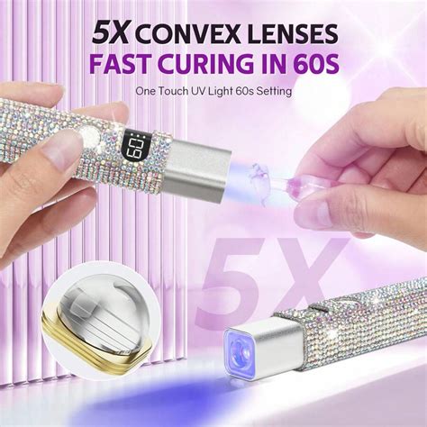 Lampe à UV portative Mini pour vernis à ongles en gel. Lampe à LED ...