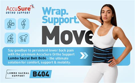 AccuSure Fabric LS Belt Special Fit For Size XL & XXL | Lumbo Sacral ...