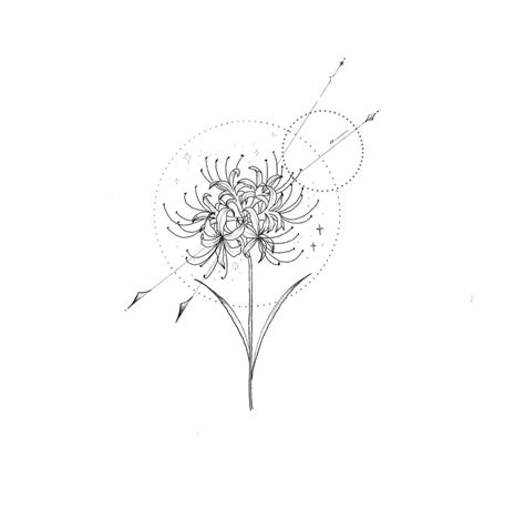 Spider Lilies Tattoo Stencil: Bold Design for Botanical Ink