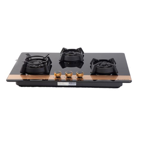 Faber Top 3 Burner Toughened Glass Hob Black (HOB UTOPIA PRO HT 783 BR ...
