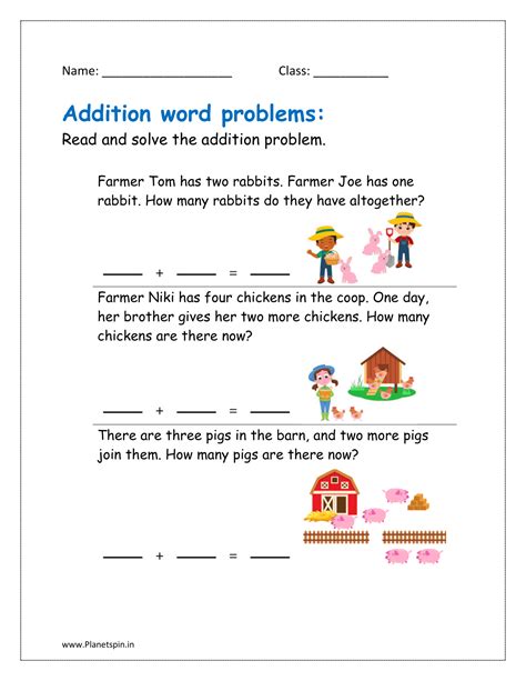 Number Word Problems Addition Year 1 的图像结果