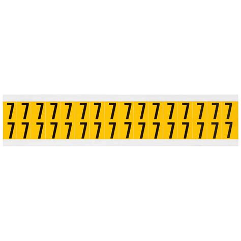 5/8 in Character Ht, Indoor/Outdoor, Number Label - 32ME12|1520-7 ...