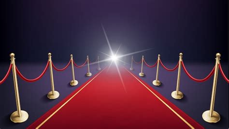 Red carpet entrance background | Premium Vector