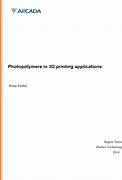 Image result for Photopolymers for 3D Printing