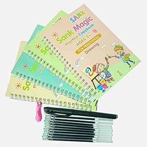 MDS200-MAGIC Practice Copy Book for Preschool, Reusable, Calligraphy ...