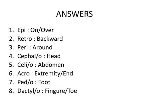 Medical Terminology - Body position | PPTX