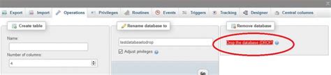 Image result for How to Delete Database in phpMyAdmin Using SQL