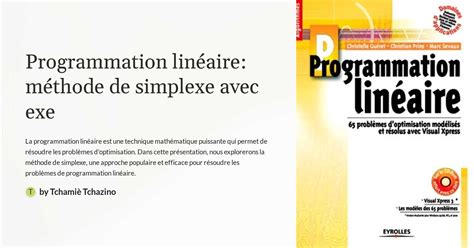 Image result for Programmation Lineaire Simplexe